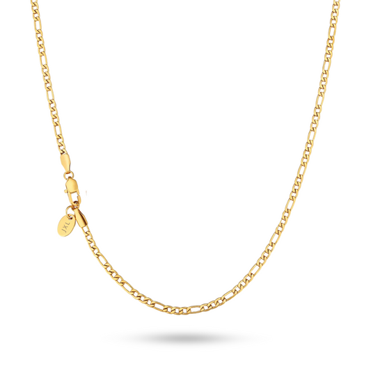 3mm Essential Figaro Chain | 18K Gold Plated